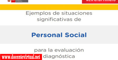 Ejemplos de situaciones significativas de Personal Social para la evaluación diagnóstica