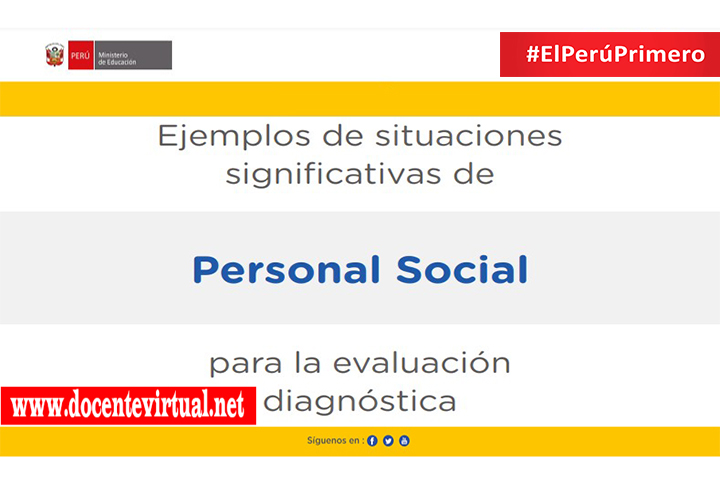 Ejemplos de situaciones significativas de Personal Social para la evaluación diagnóstica