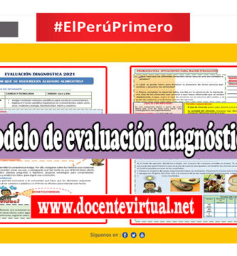 Modelo de evaluación diagnóstica editable en formato Word